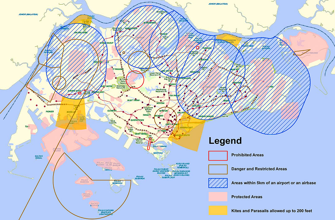 Flying-drone-in-Singapore-zones
