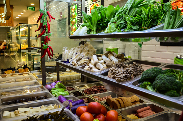 halal mala chinese ingredients vegetables meat