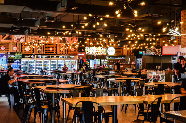 halal western store environment cosy dim lights